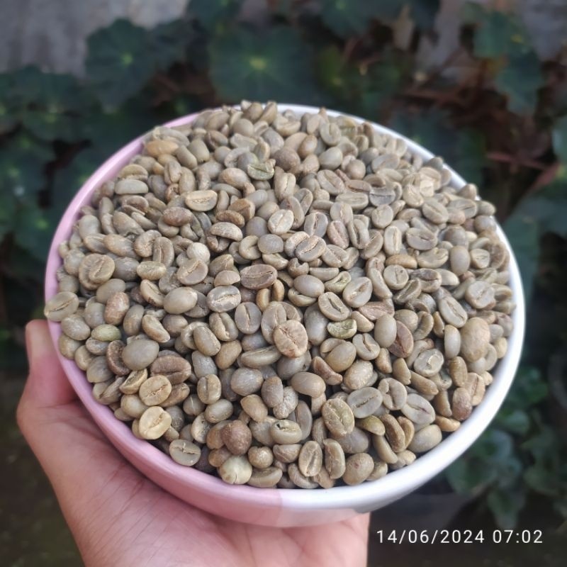 

1 Kg GRADE 1 Arabica Gunung Kawi NATURAL Biji Kopi Mentah / Green Bean / Kopi Bangelan