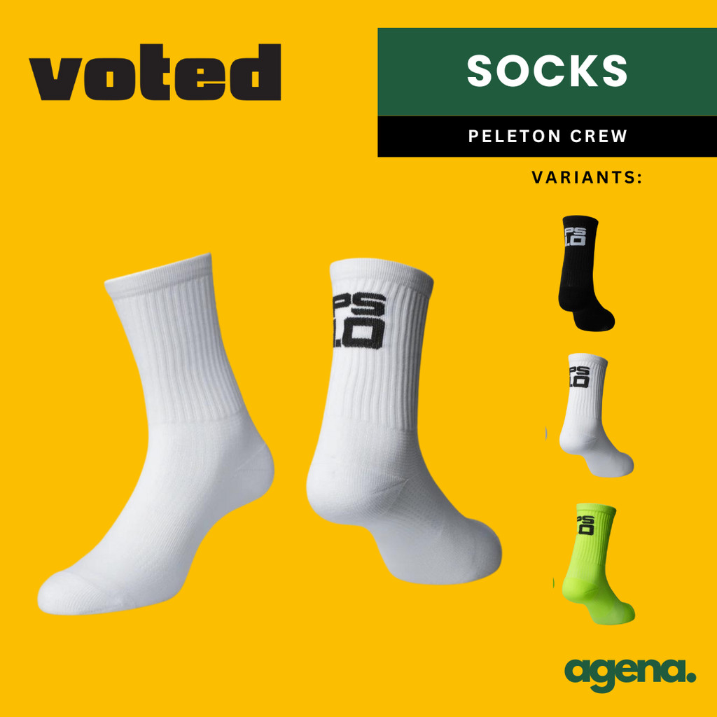 Voted Peleton Crew Socks - Unisex - Kaos Kaki