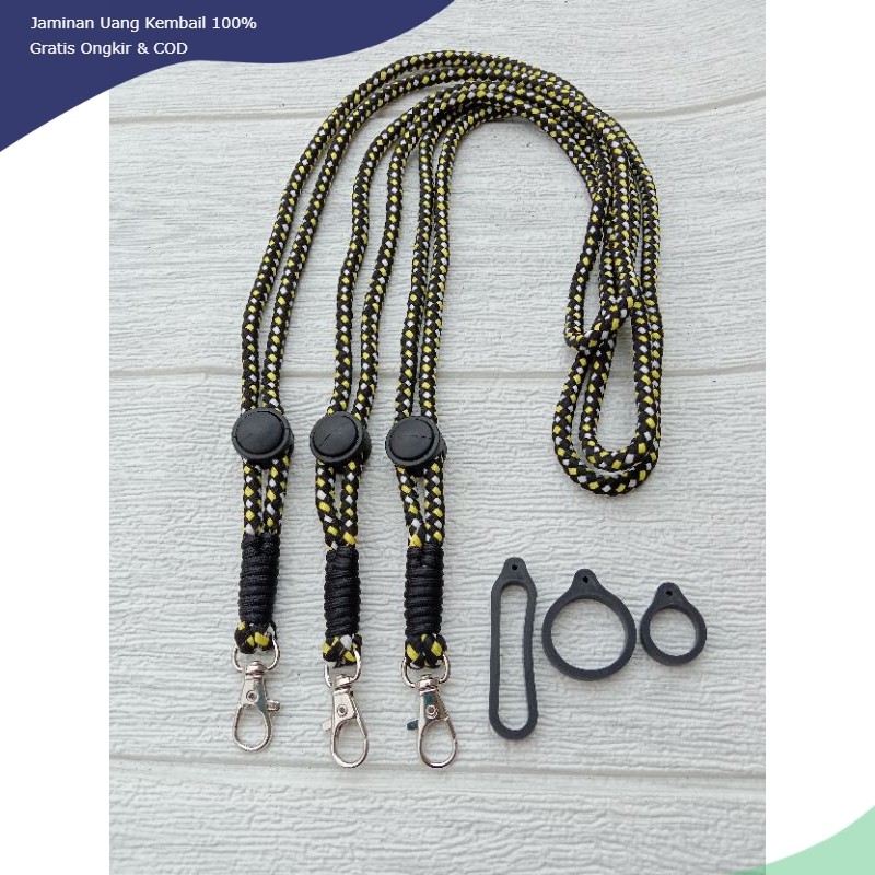 

Lanyard Simpul Belang Untuk Gantungan Free Karet O Ring 3 pcs