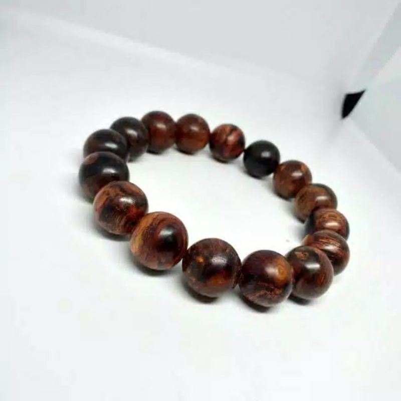 GELANG TASBIH FOSIL GALIH GAHARU LAKA MERAH