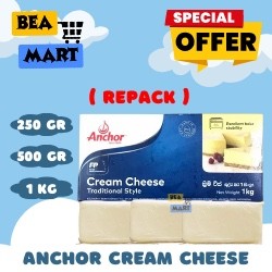 

Anchor Cream Cheese 250gr 500gr 1kg | Keju Krim Kemasan Repack 250 500 gram gr 1 kg | INSTANT ONLY