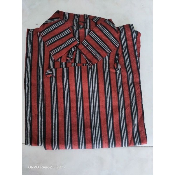 Baju Surjan Lurik Alusan Pria Lurik