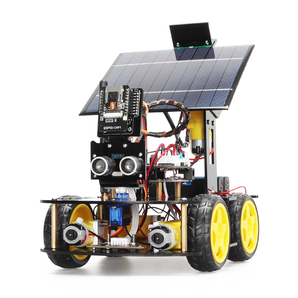 Programmable Robot Car Kit for Arduino Profesional ESP32 Cam Solar Tracking and Charging Set DIY Ele