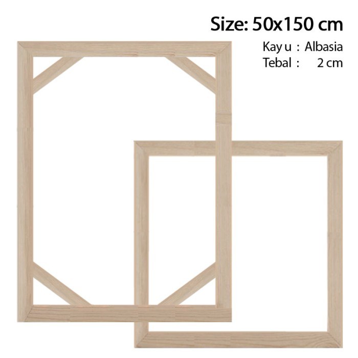 

Spanram 50x150 cm Span Ram Kayu Frame 150x50 cm