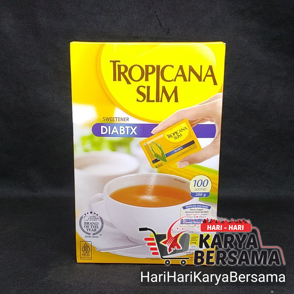 

TROPICANA SLIM SWEETENER DIABTX 100'S