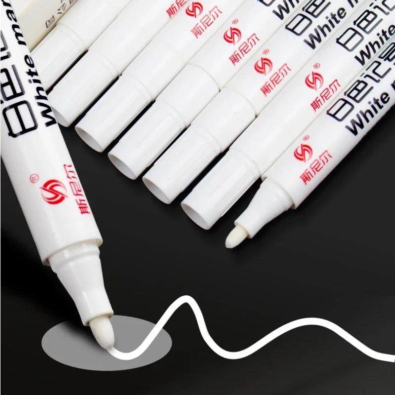 

5/10pcs White Marker Oil-based Odorless Chalkboard Advertising Tires Glass Highlighter Waterproof Pen Markers for Whiteboard