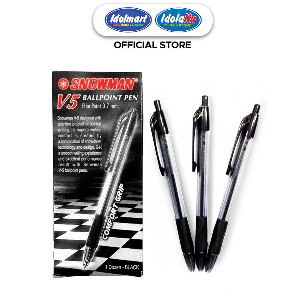 

IDOLMART Snowman Pen V5 Pulpen Satuan Bogor