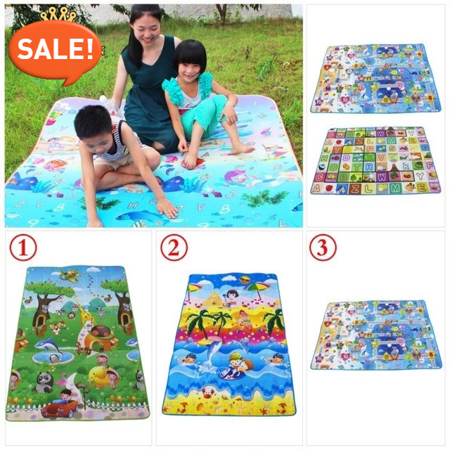 TIKAR SPON KARAKTER Tikar Gambar Murah Karpet EVA plastik Tikar Piknik / Tikar Lantai Spon / Karpet 