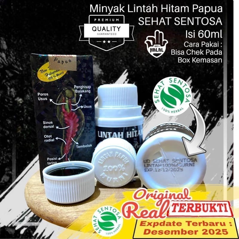 [privasi aman] original produksi OLEH PT.SEHAT SENTOSA minyak lintah hitam papua asli 100% original 