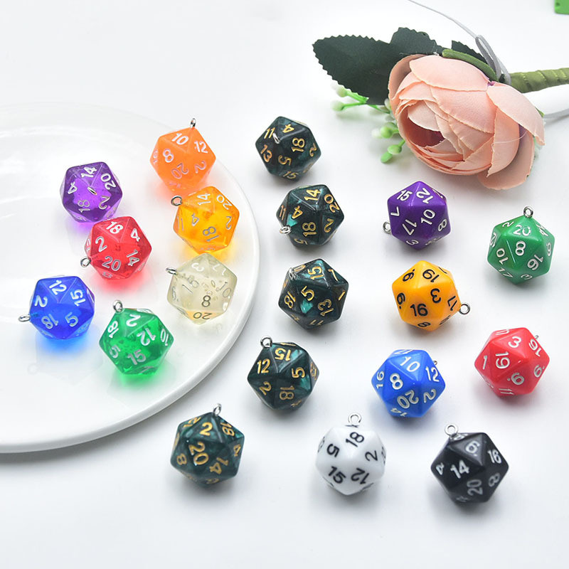 1 Pcs Charm Akrilik - DADU DICE DND