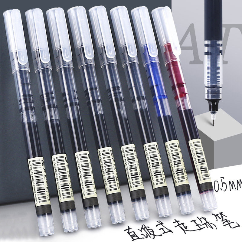 

10pcs Large Capacity Quick Drying Needle Tip Colored Gel Pen 0.5mm Fine Pointed Ballpoint Pens Black/Red/Blue DIY Diary Drawing