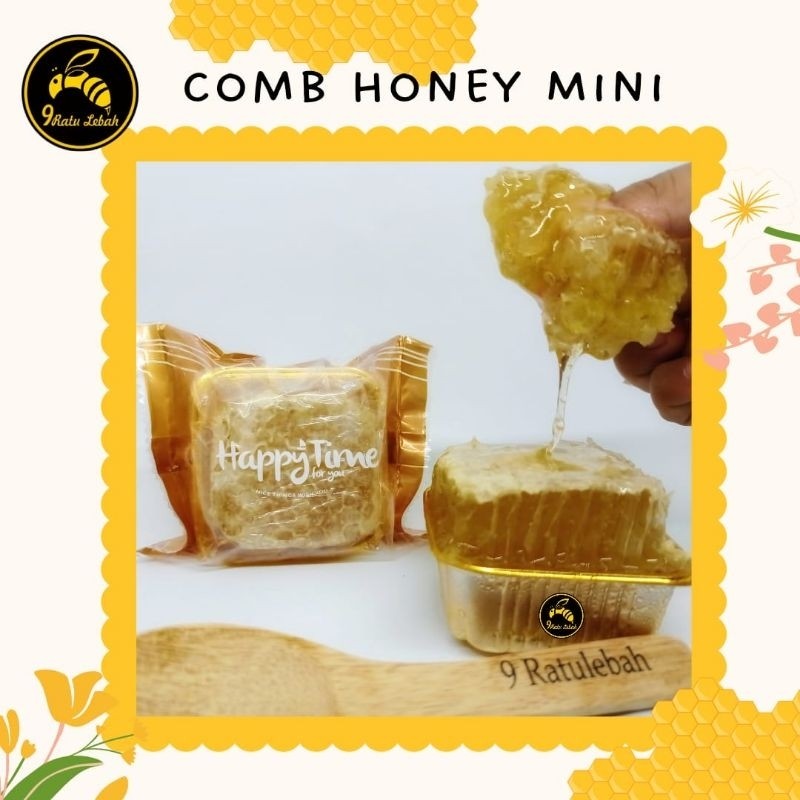 

Madu Sarang Murni Mini | Comb Honey 100% Alami Tanpa Pemrosesa Hasil Lebah Apis Melifera