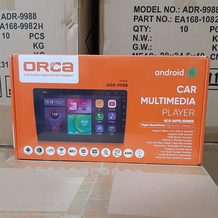 Head Unit Android 10 inch ORCA ADR 9988 DSP Android 10" ORCA