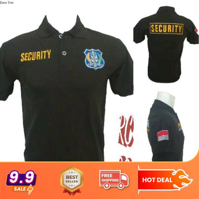 Kaos Polo Shirt Security -Kaos Kerah -Kaos Polo-baju security