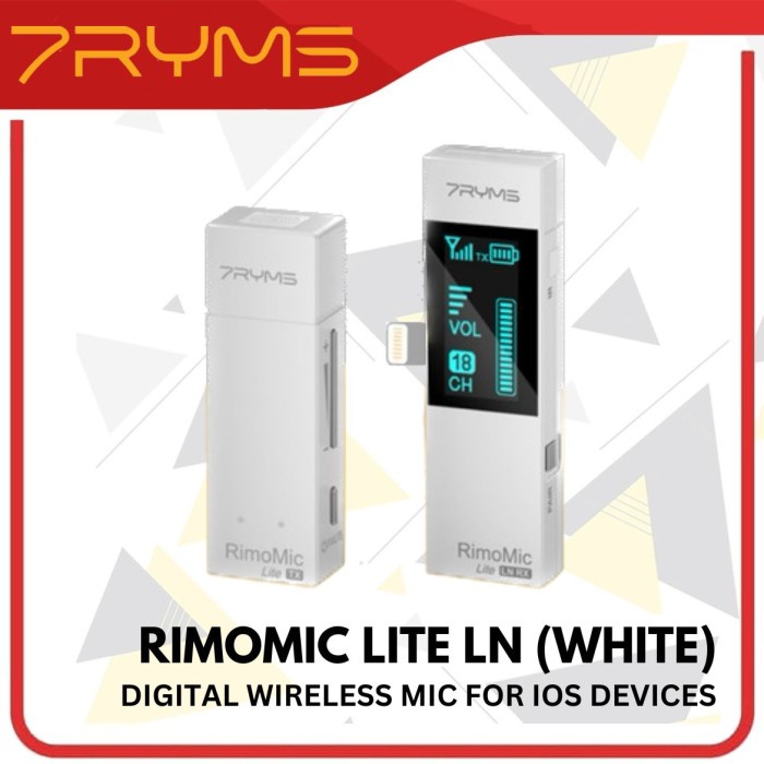 7RYMS RimoMic Lite LN Digital Wireless Mic Microphone for iOS Devices - Putih