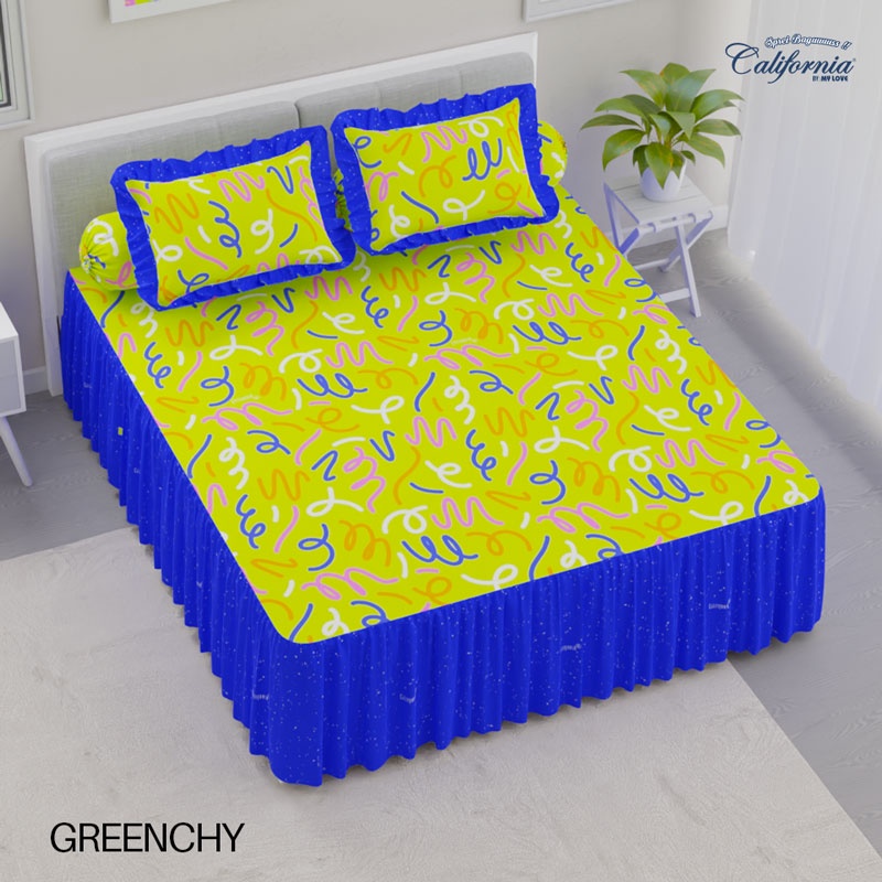 CALIFORNIA Sprei King Rumbai 180x200 Greenchy