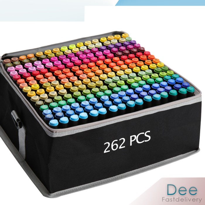 Touch Art Marker 262 Color double headed marker set Multi Color Spidol