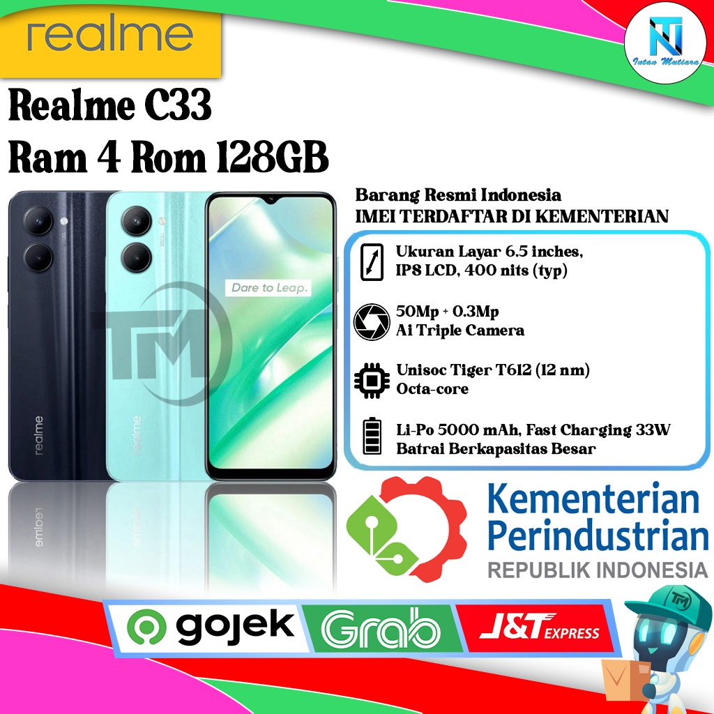 Realme C33 Ram 4 Rom 128GB