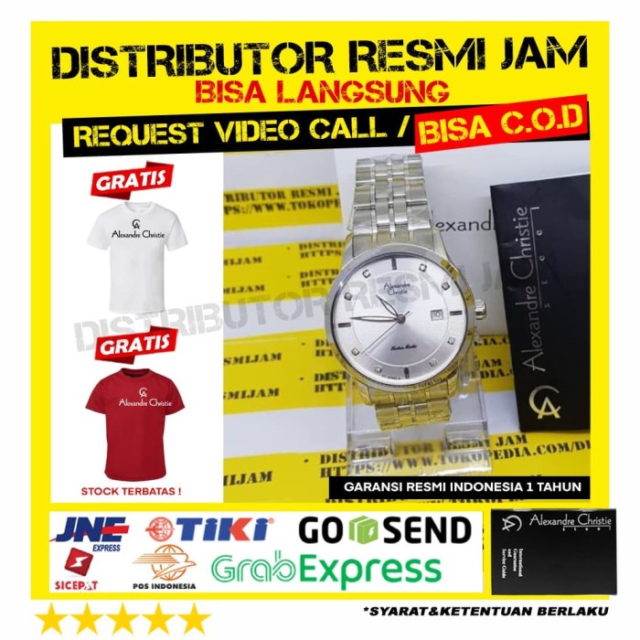 JAM ALEXANDRE CHRISTIE ac3021MA ac 3021 ac3021 GARANSI RESMI 12 BULAN
