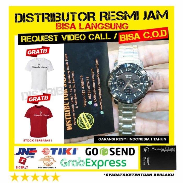 jam wanita ac6410bf ac6410 ac 6410 alexandre christie garansi resmi