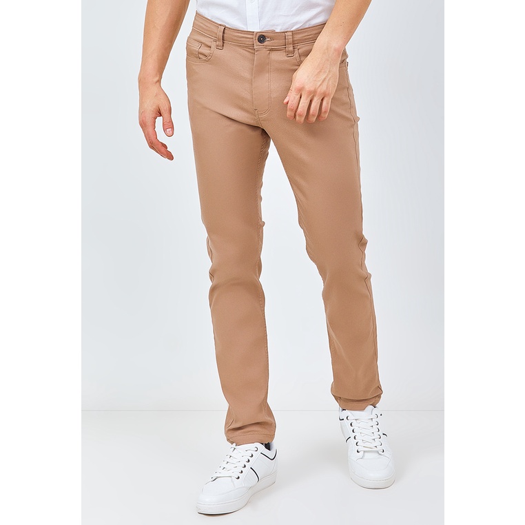 MANZONE Celana Panjang Pria Chinos SPREAD-BR - BROWN