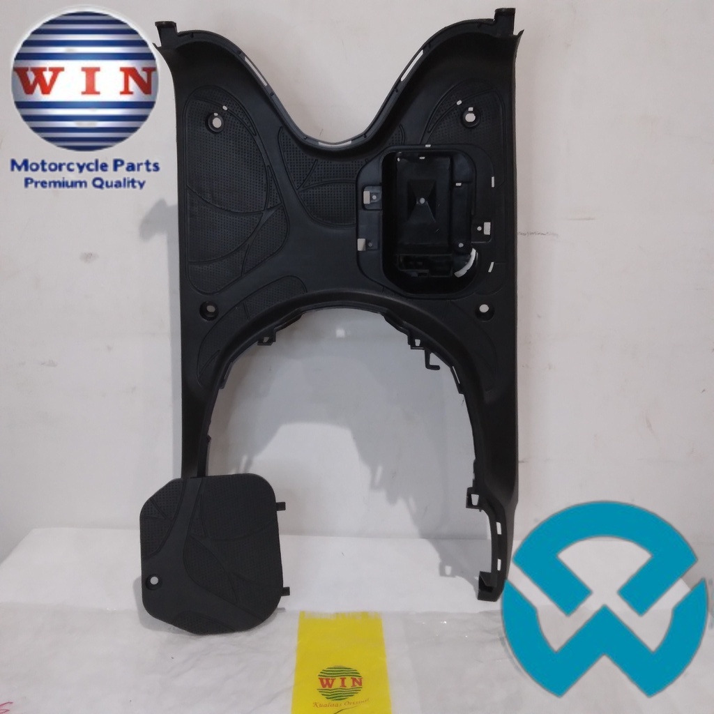Pijakan Kaki + Tutup Aki Scoopy 110 FI 2013 2014 2015 | footrest atas WIN | bordes pijakan motor inj