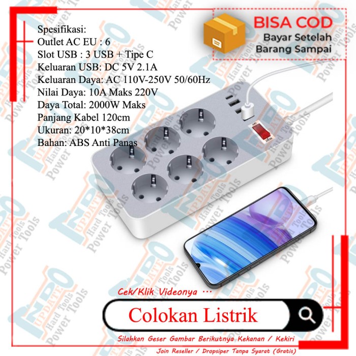 Colokan Listrik Traveling Stop Kontak Traveling Stop Kontak USB