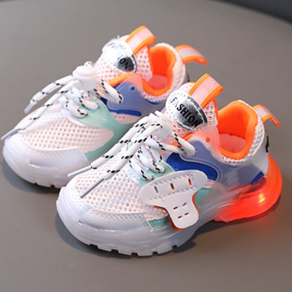 laris -Hemat-Sepatu Led Anak Laki Laki Led-Model Terbaru - Putih