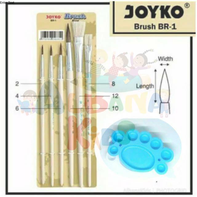 

Kuas Lukis Joyko Set Palet isi 6 / Palet Cat Air