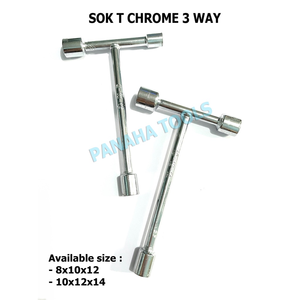 Kunci Sok T 3 Way Shock Sock Chrome Vanadium