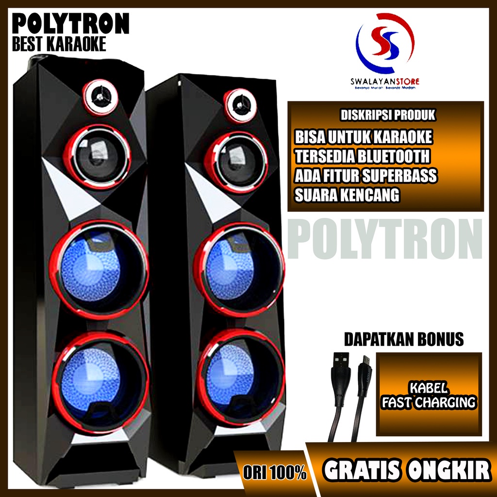 POLYTRON SPEAKER AKTIF BLUETOOTH PAS 8C28 / SPEAKER ACTIVE BLUETOOTH + RADIO