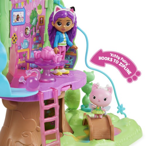 Mainan Gabby's Dollhouse Kitty Fairy's Garden Treehouse