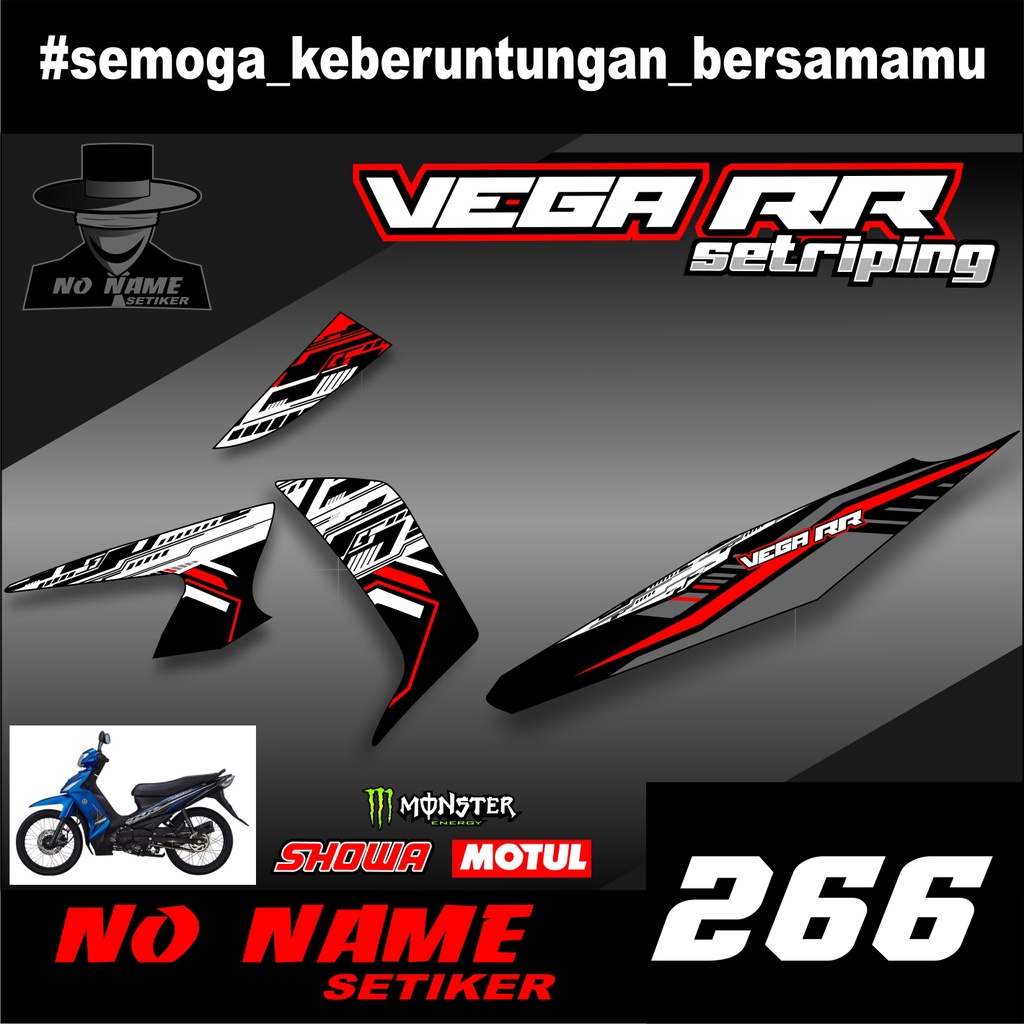 Sticker Striping List Variasi (266) Vega RR - Striping Motor Vega RR