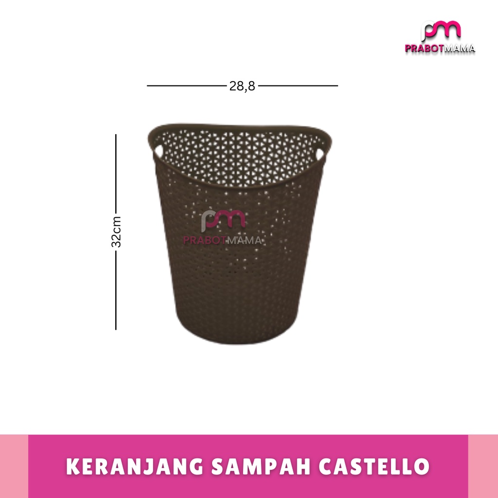 Keranjang Sampah Castello / Keranjang Sampah Aestetik / Keranjang Sampah Multifungsi / Keranjang Sam