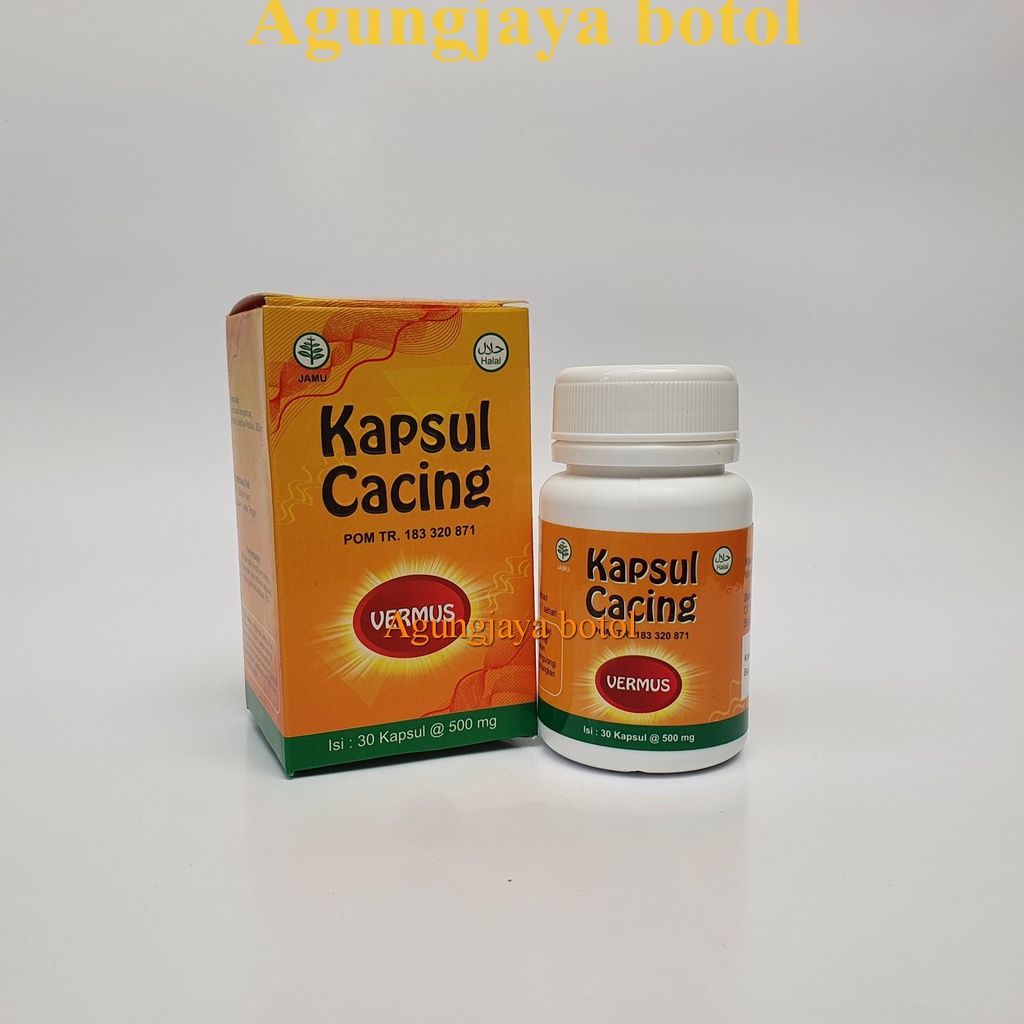Vermus Kapsul Cacing Isi 30 Kapsul / Kapsul Cacing / Obat Tipes  / Kapsul Penurun Demam / Jamu Penur