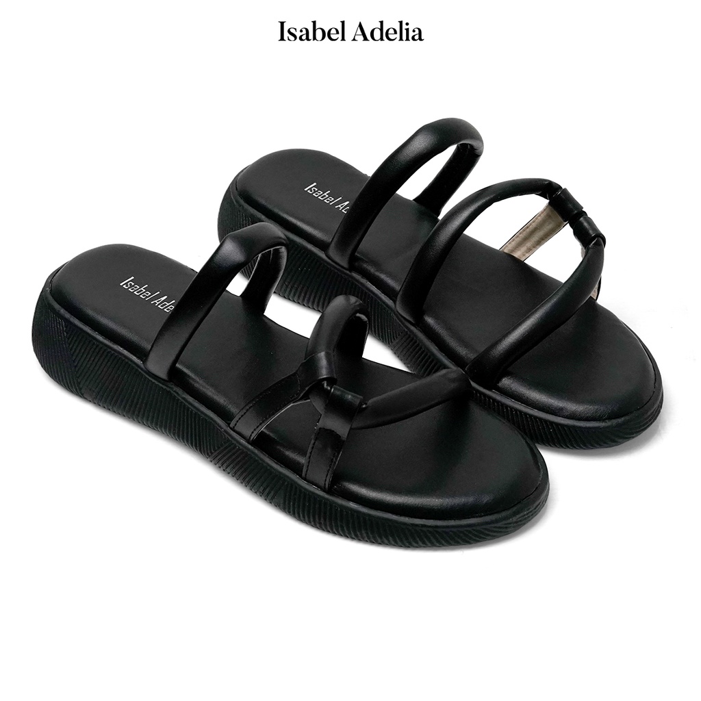 Isabel Adelia Sendal CINZIA Sandal Slop Wanita Fuschia Hitam Putih