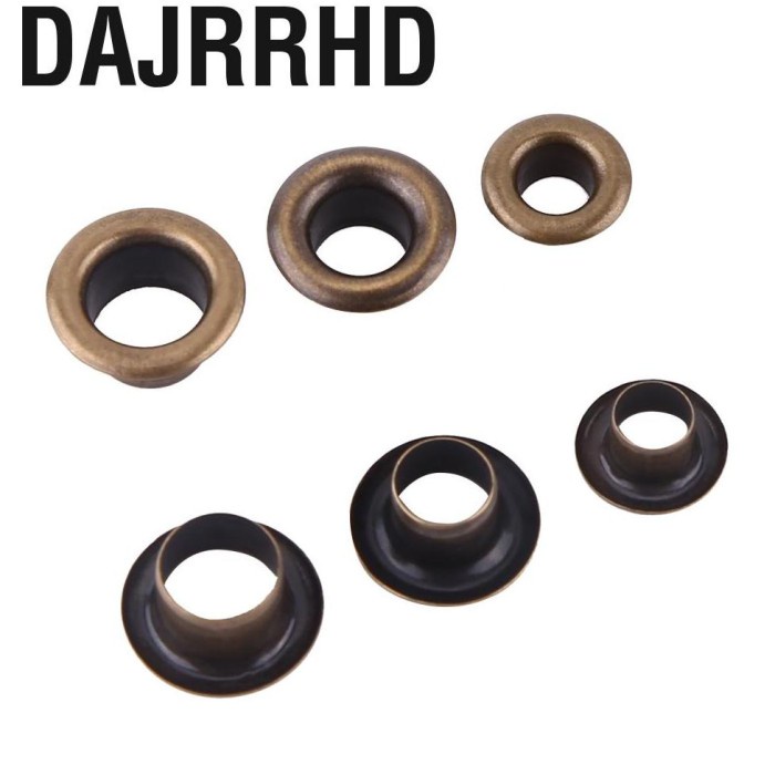 Dajrrhd 100Pcs / Set Eyelet / Lubang Tali Sepatu Bahan Metal