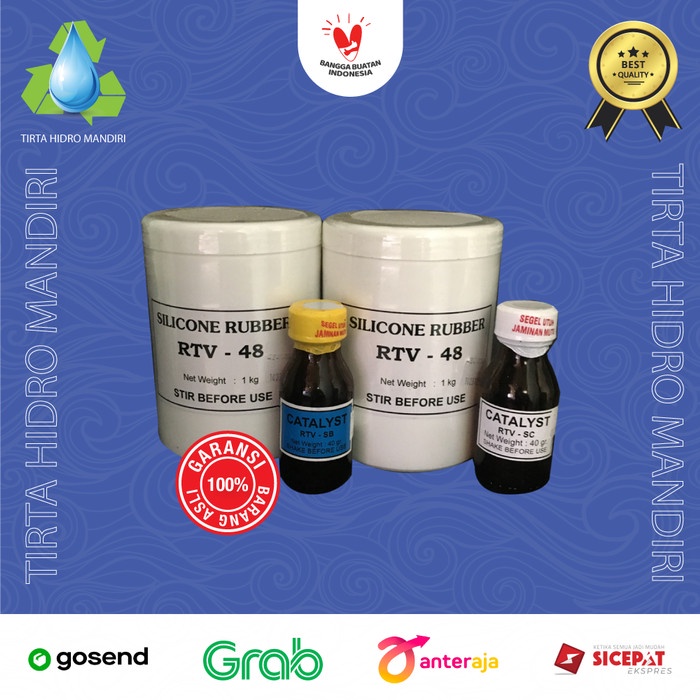 

kurniacollection09_id Promo Terbaru SILICONE RUBBER RTV - 48 1KG/ BAHAN BAKU MOLDING ORIGINAL - BIRU, CLEAR