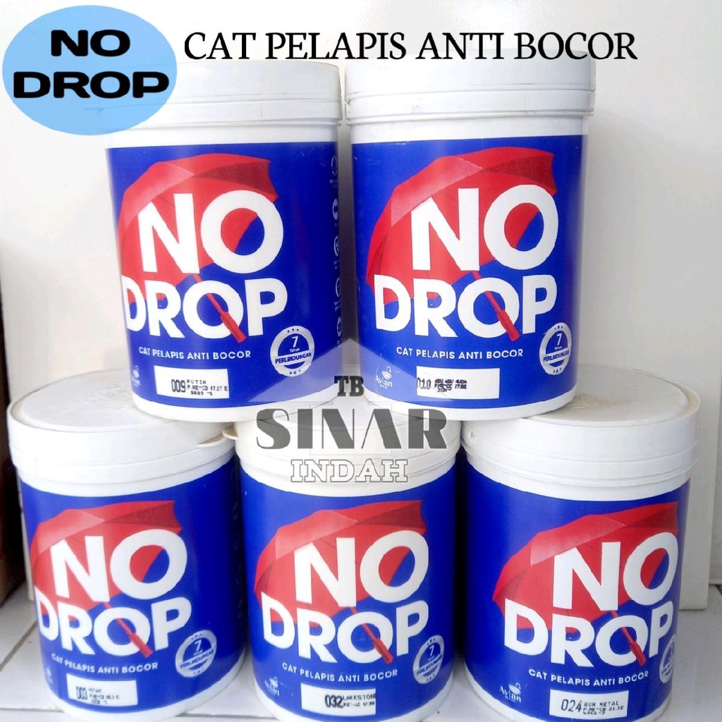 NO DROP Cat Pelapis Anti Bocor 1KG Cat Tembok Talang Bak Mandi Kamar