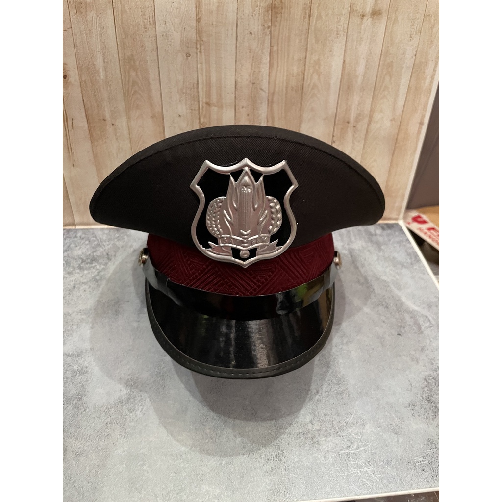 Topi Pet Security Topi Pet Satpam Topi PDH Satpam Cokelat