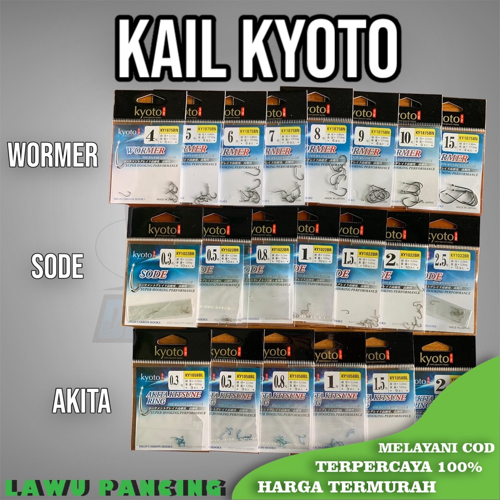Kail Kyoto Akitakitsune Sode dan Wormer bahan karbon tinggi