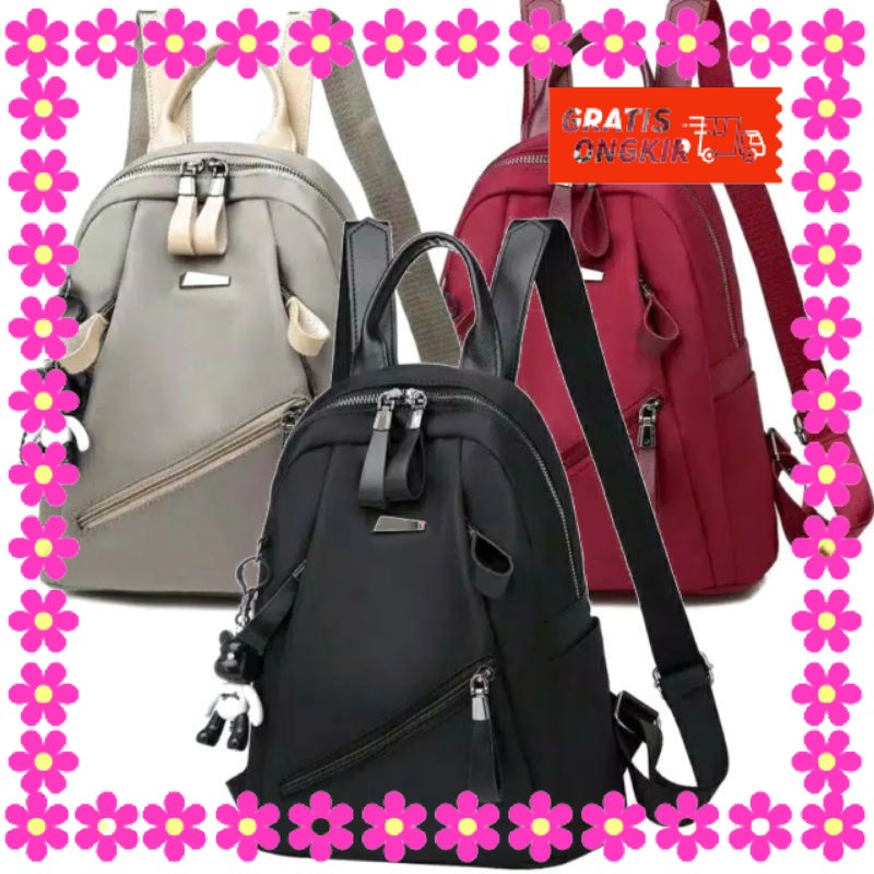 RANSEL BESAR KECIL MUAT BANYAK PRIA WANITA STYLE KOREA / Tas Ransel Wanita Ala Korea Tas Import Bata