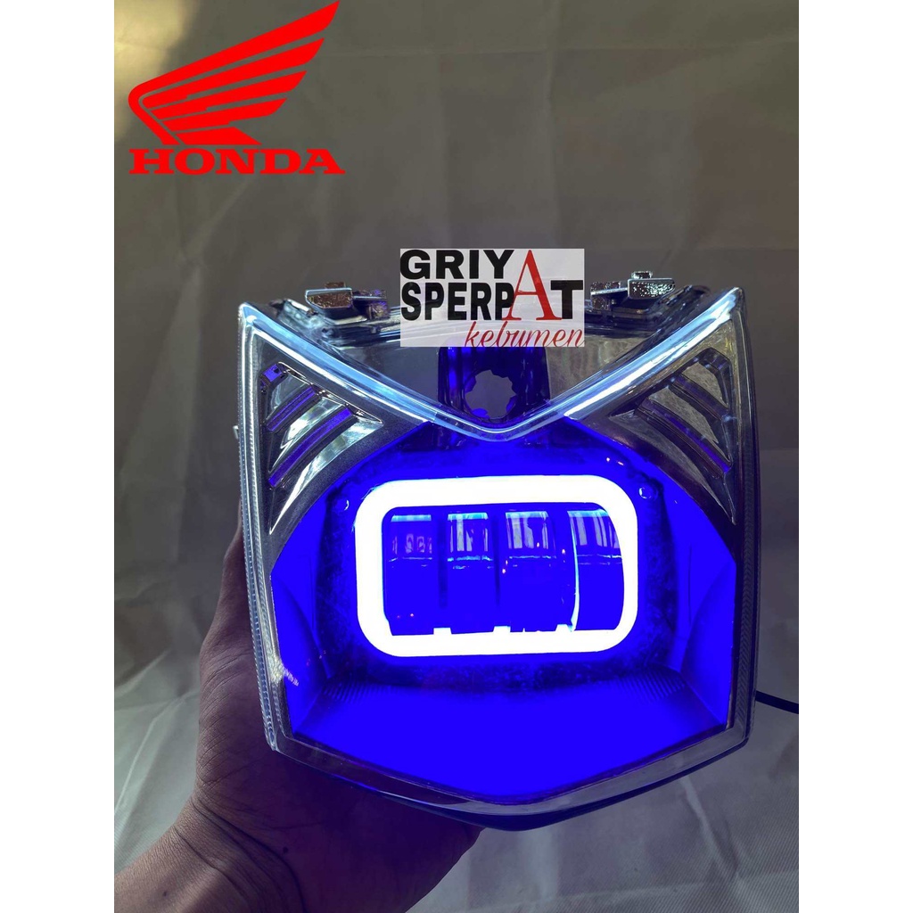 LAMPU DEPAN BEAT FI 2012-2015  LED 4 LENSA