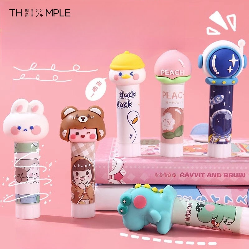 

Glue Stick / Lem Kertas Aesthetic Estetik/ Lem Stik 8 g Daya Rekat Kuat dan Tidak Beracun-Thimple