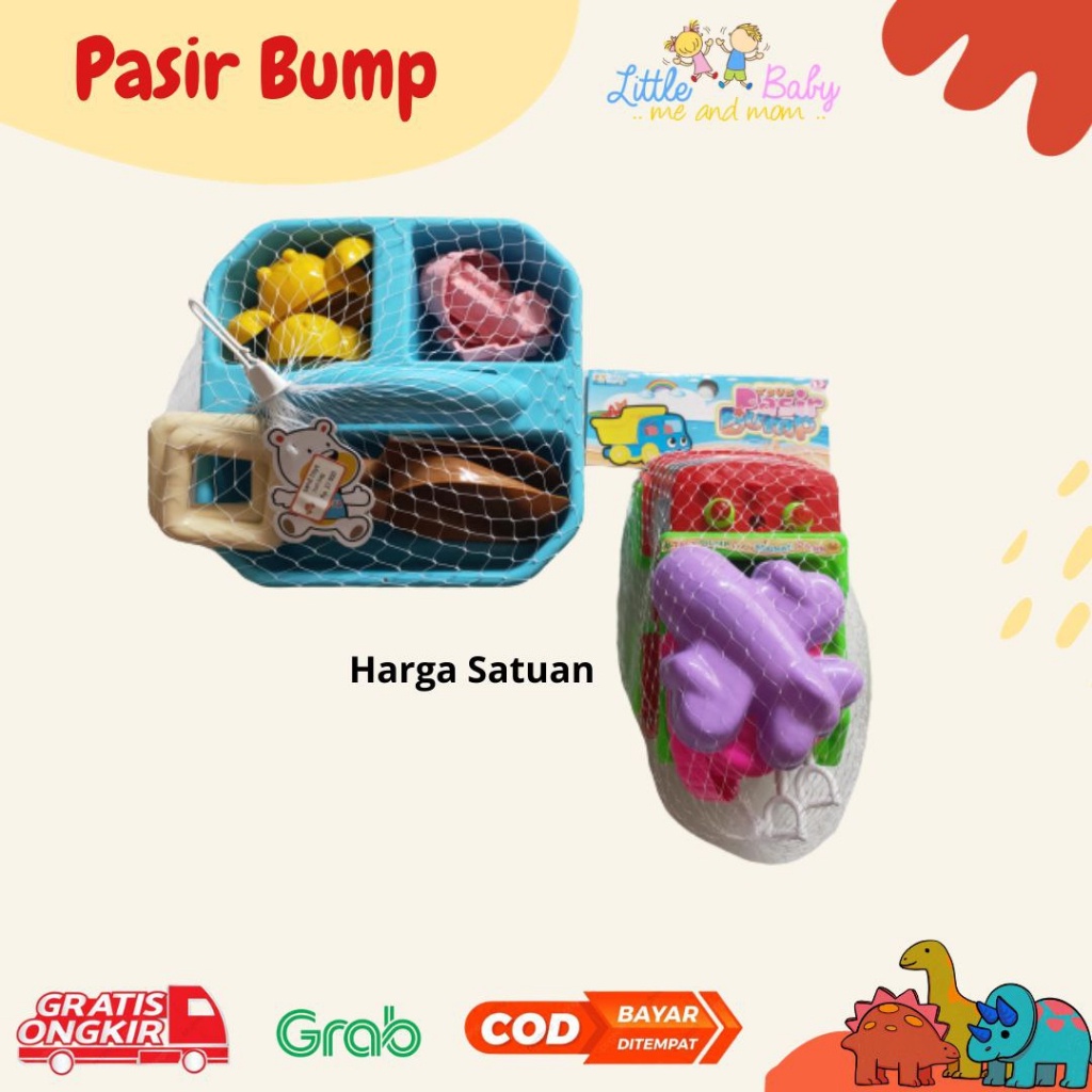 Mainan Anak Cetakan Pasir Bentuk Keranjang dan Truck Mainan Anak Cetakan Pasir