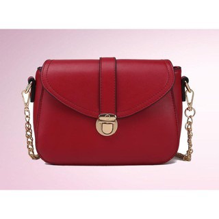 Tas Wanita Tas Selempang Wanita Fashion Simple Tali Rantai Pushlock #116