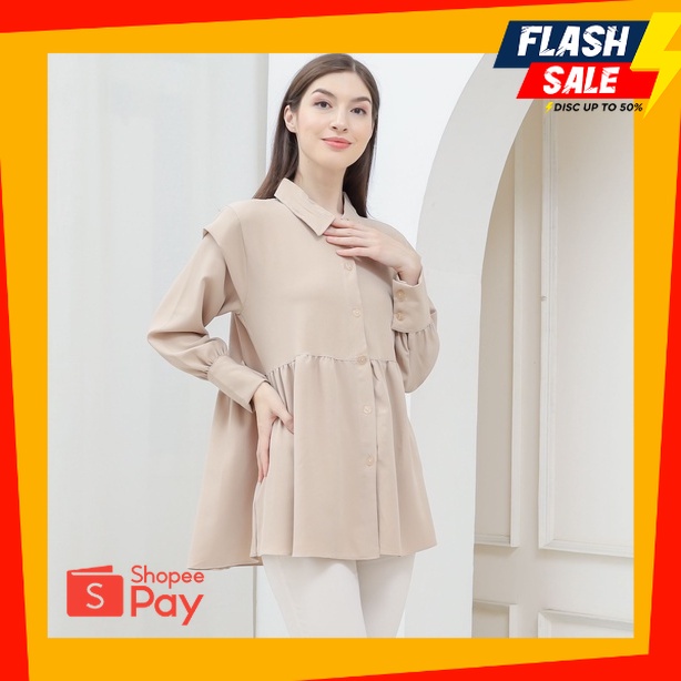 OUTFIT JKT48 | Atasan Keyra Korean Style | Baju Kerja  | Kemaja Wanita Termurah | Casual Fashion Mus