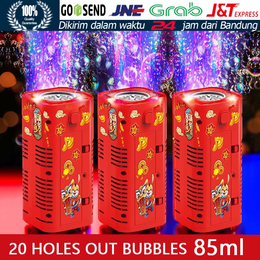 Mainan Gelembung Sabun / Otomatis Bubble Air Maker / Mesin Elektrik Speaker LED