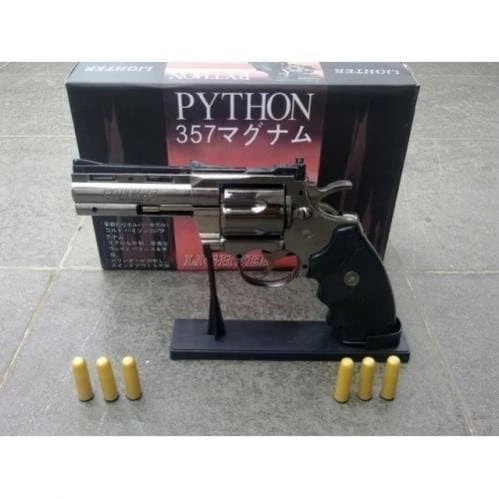 Korek  Api Pistol Model Revolver Korek Motif Python 357
