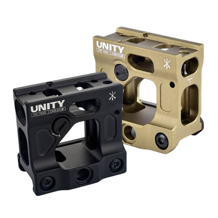 Unity Style FAST Micro Mount Aimpt Holosun Romeo Red Dot FDE QD Mount Quick Detach Lever